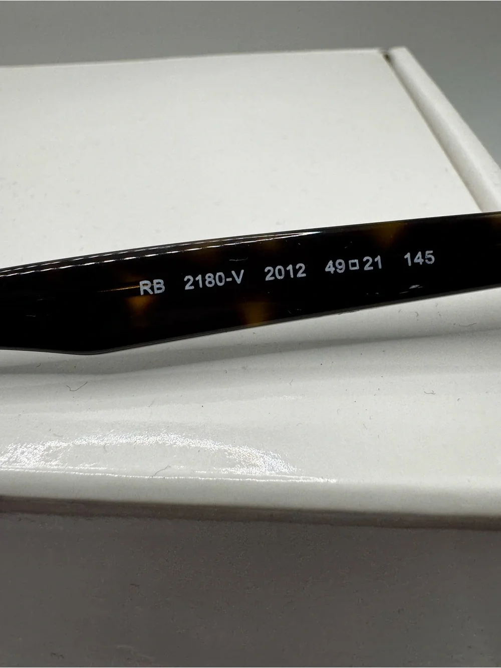 ⁠Ray-Ban RB 2180-V 2012 Eyeglasses Frames Havana Tortoise Round 49 21 145 Authen